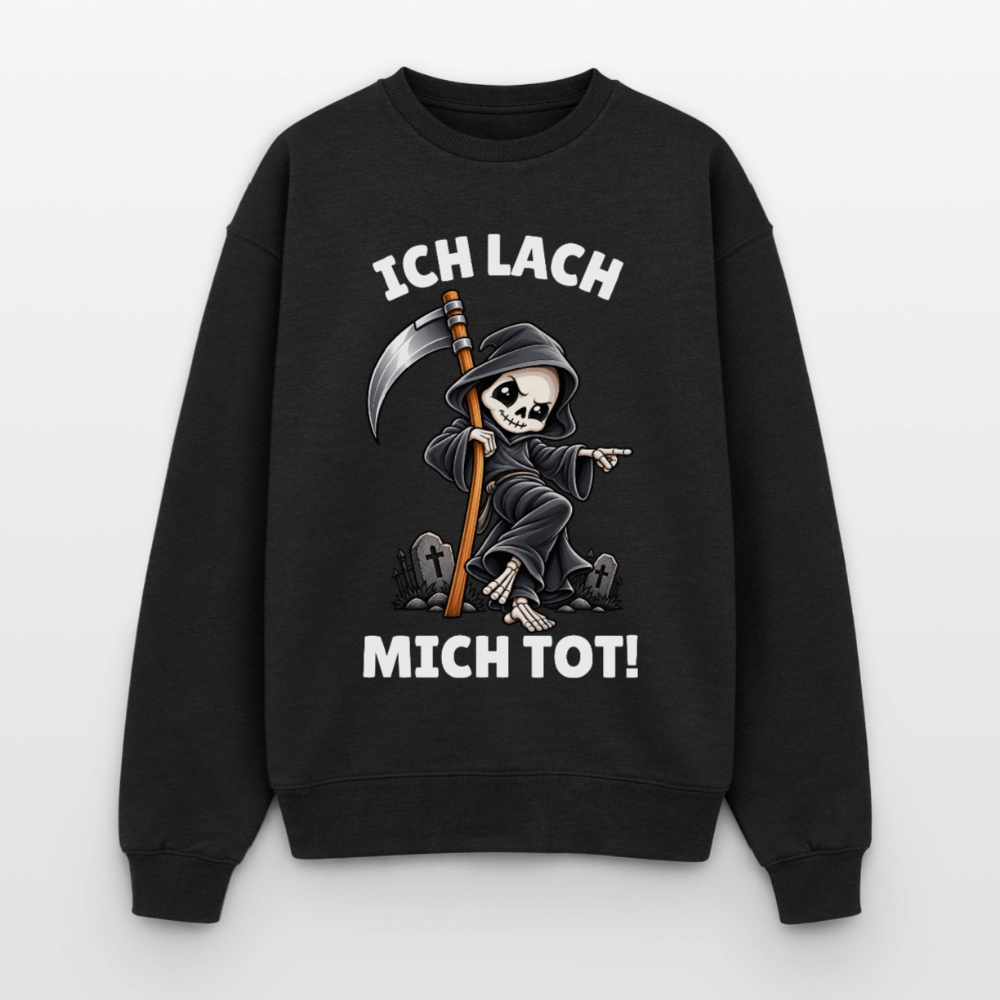 Ich lach Oversized Heavyweight Sweater - Schwarz
