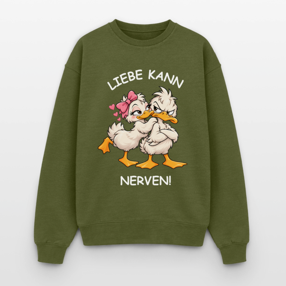 Liebe kann Oversized Heavyweight Sweater - Khaki