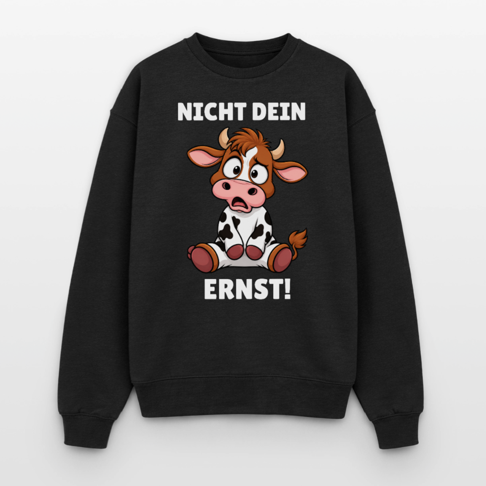 Oversized Heavyweight Sweater - Schwarz