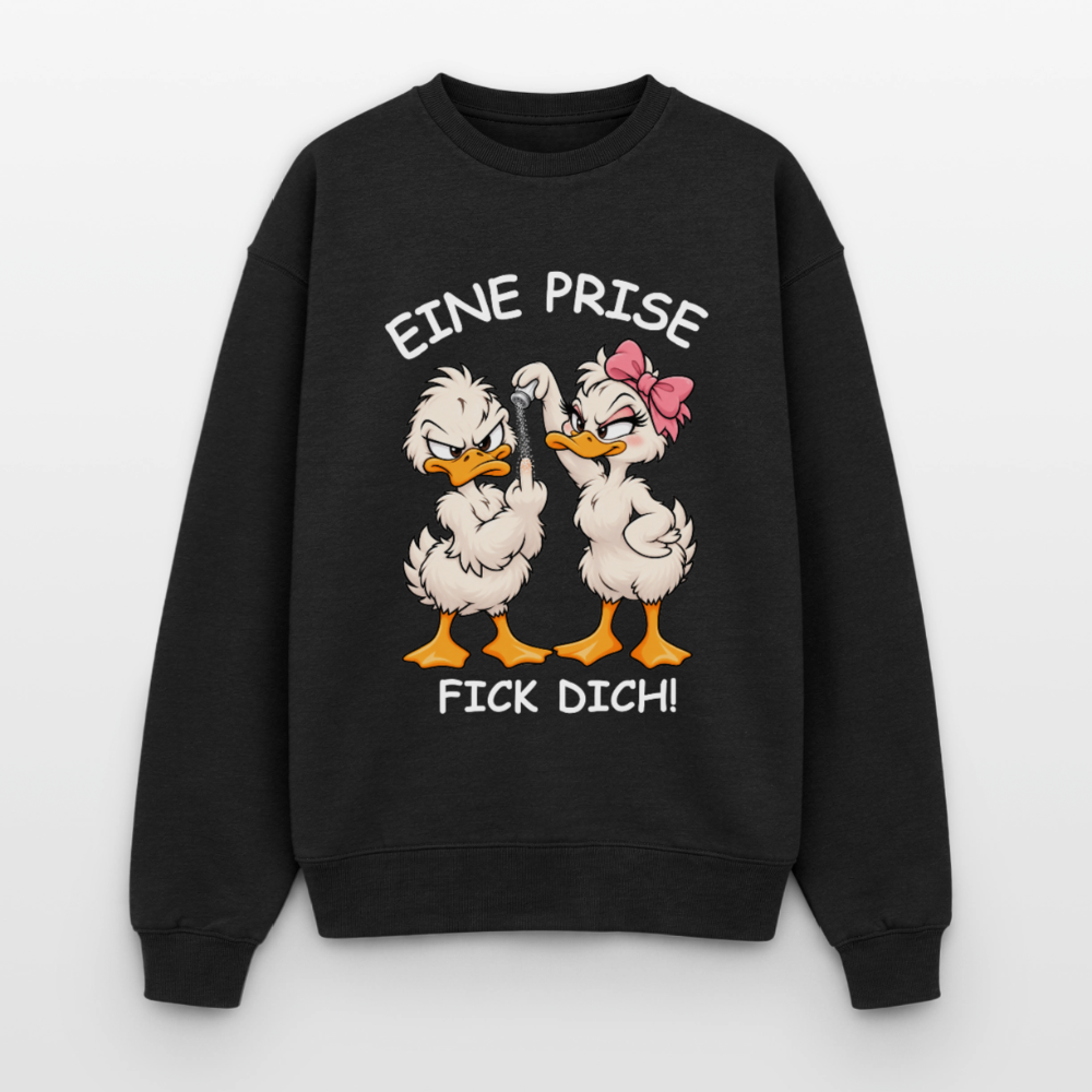 Eine Prise Oversized Heavyweight Sweater - Schwarz
