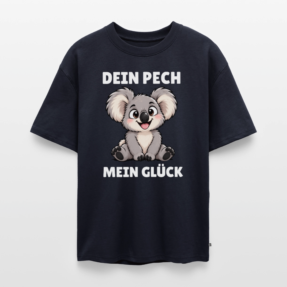 Dein Pech Unisex Premium Oversized Organic T-Shirt - Navy
