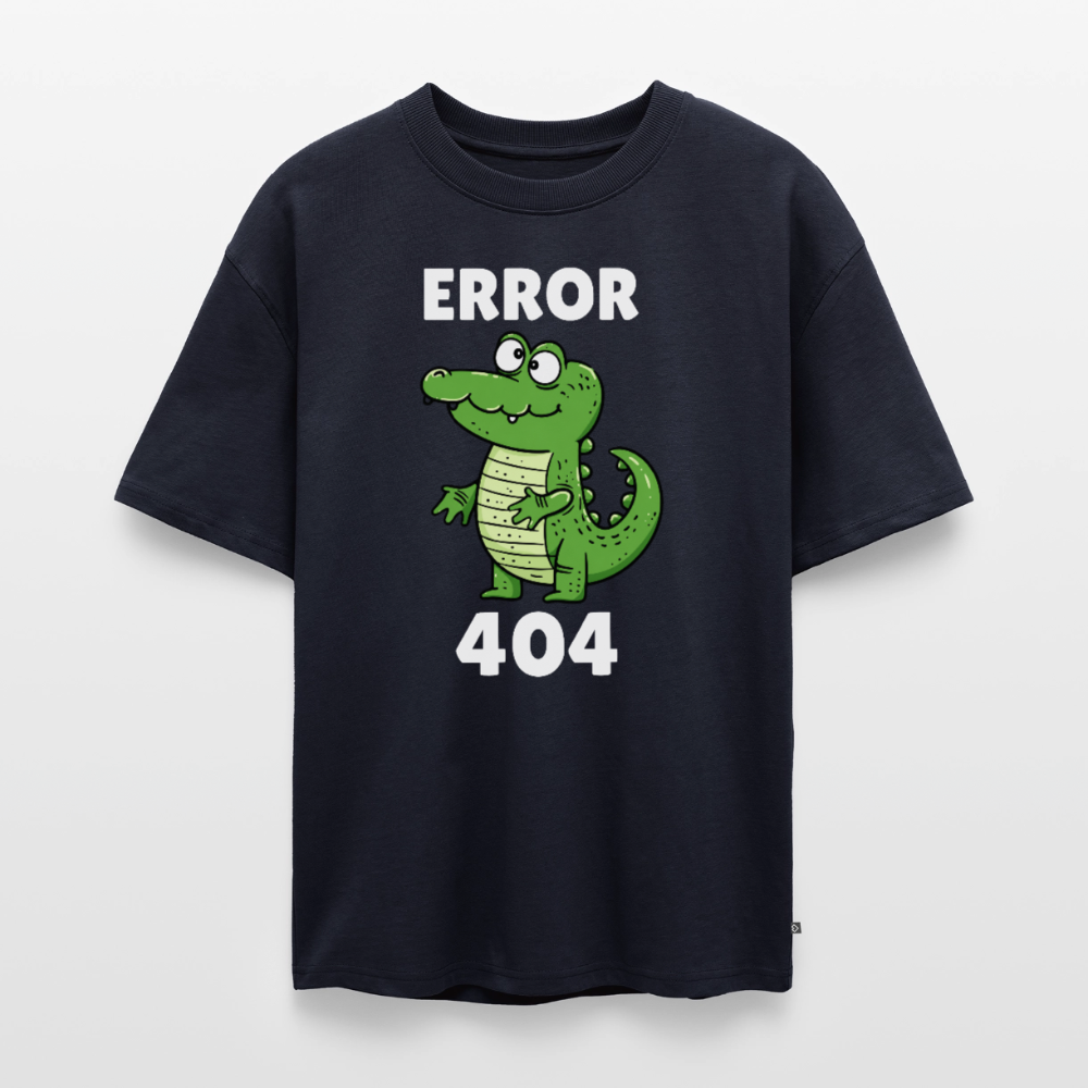 Error Unisex Premium Oversized Organic T-Shirt - Navy