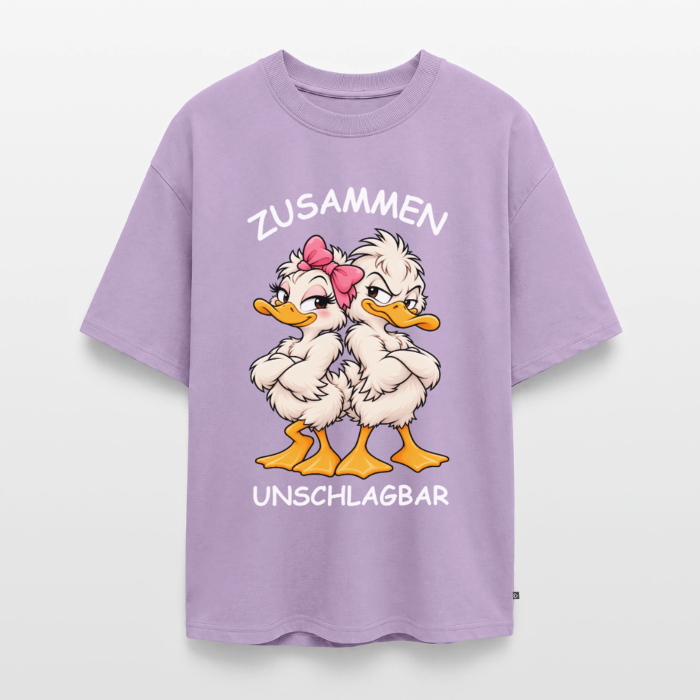 Unschlagbar  Unisex Premium Oversized Organic T-Shirt - Lavendel