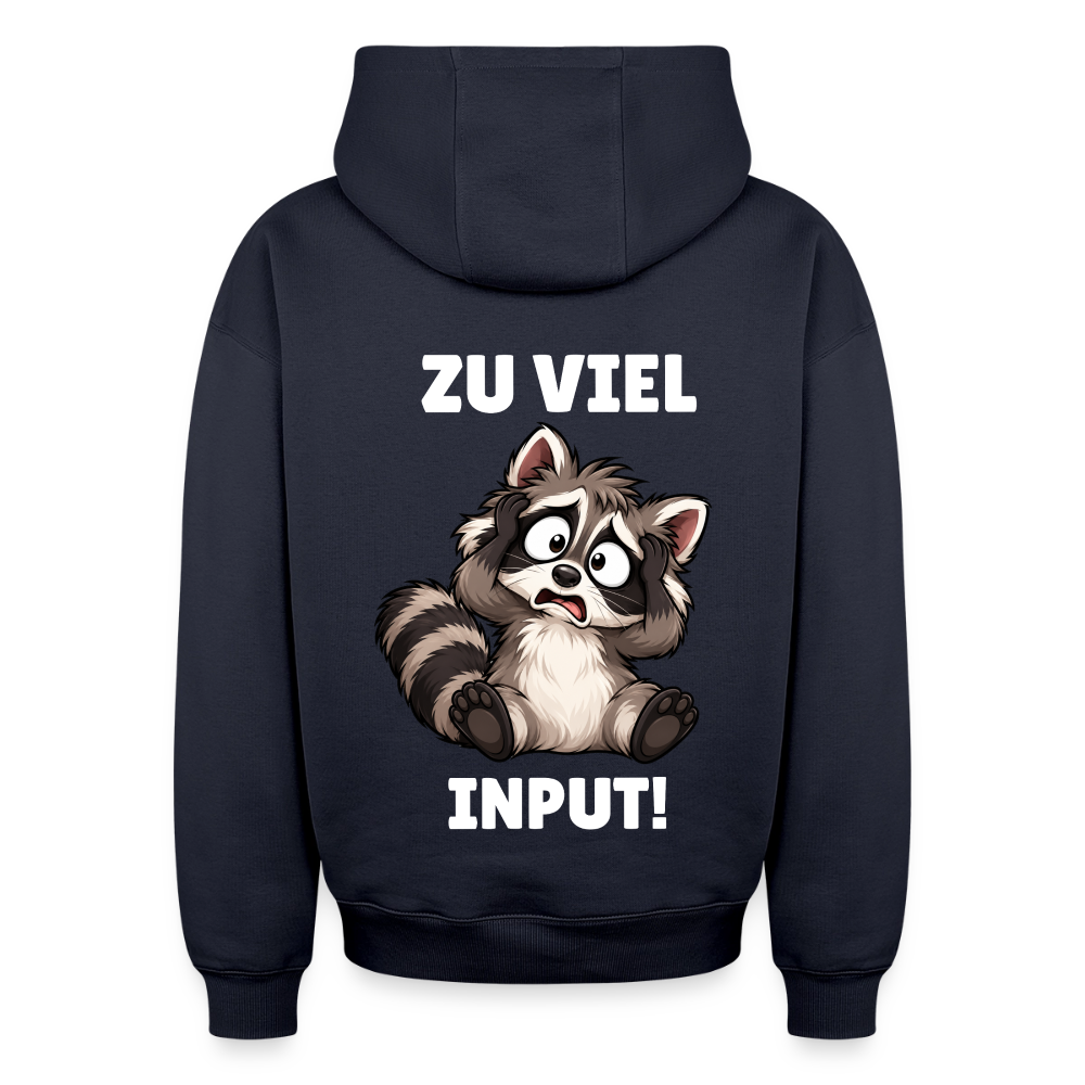 Zu Viel Input Oversized Heavyweight - navy