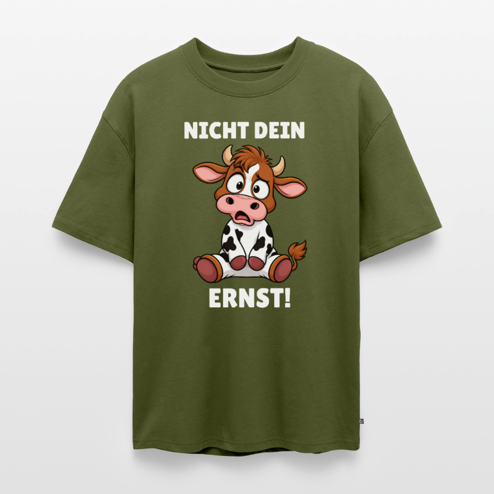 Nicht dein Ernst Unisex Premium Oversized Organic T-Shirt - Khaki