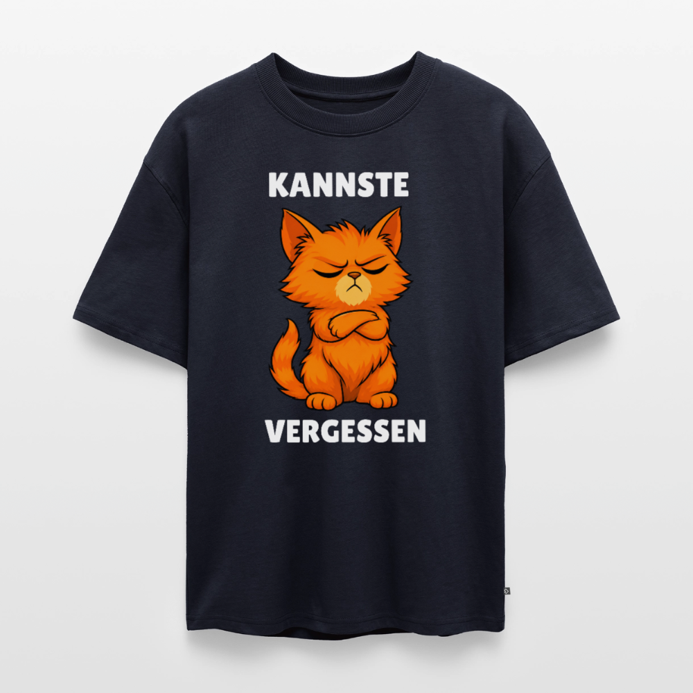 Kannste vergessen Unisex Premium Oversized Organic T-Shirt - Navy