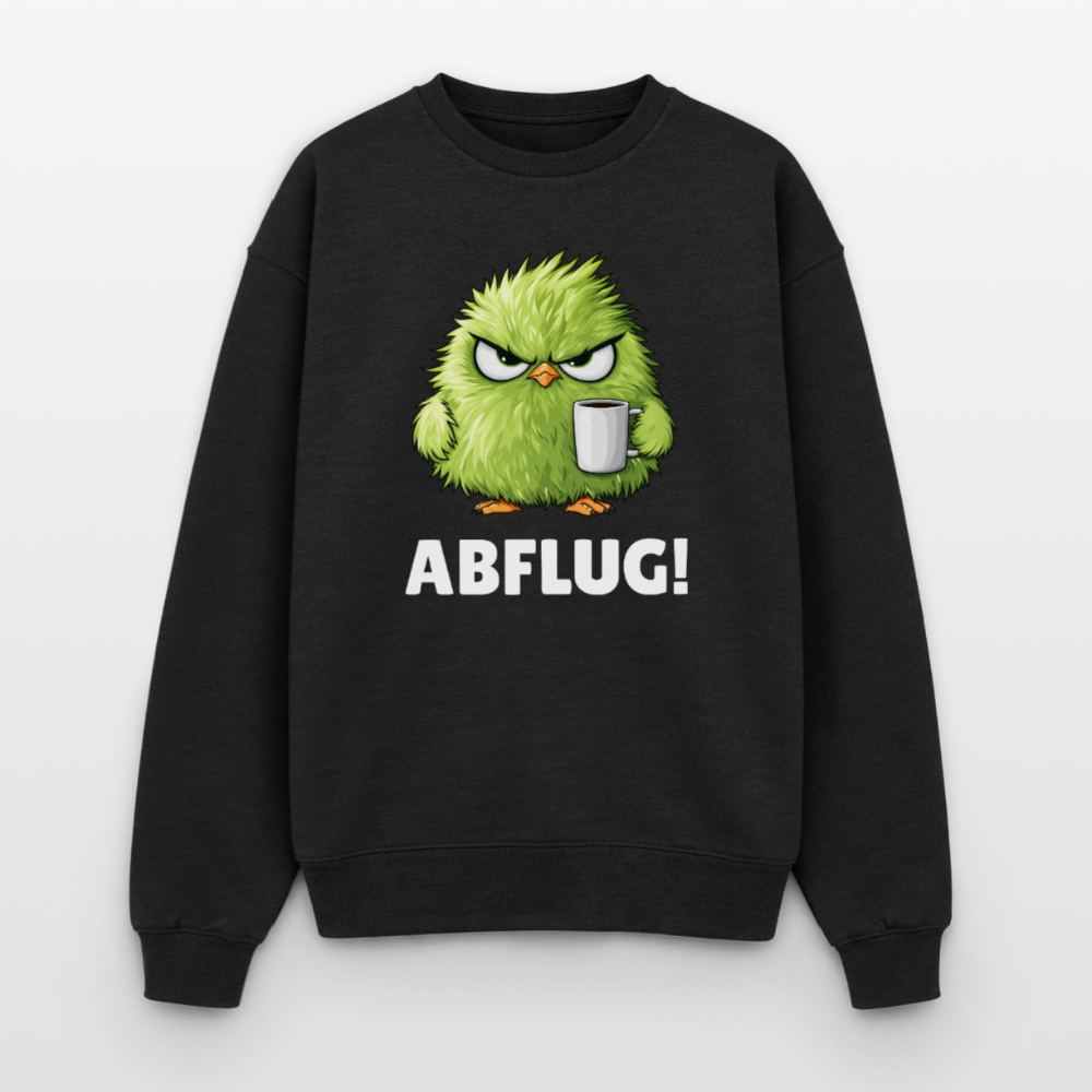 Abflug Oversized Heavyweight Sweater - Schwarz