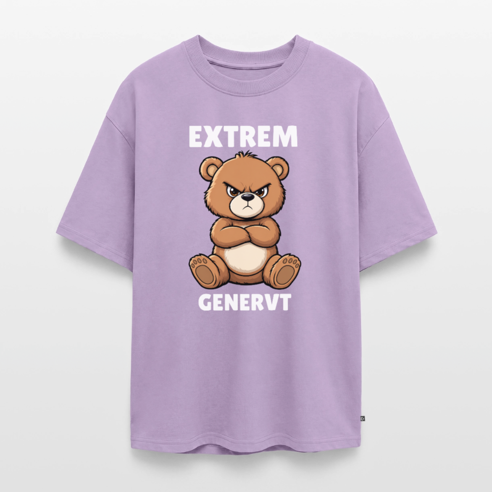 Extrem genervt Unisex Premium Oversized Organic T-Shirt - Lavendel