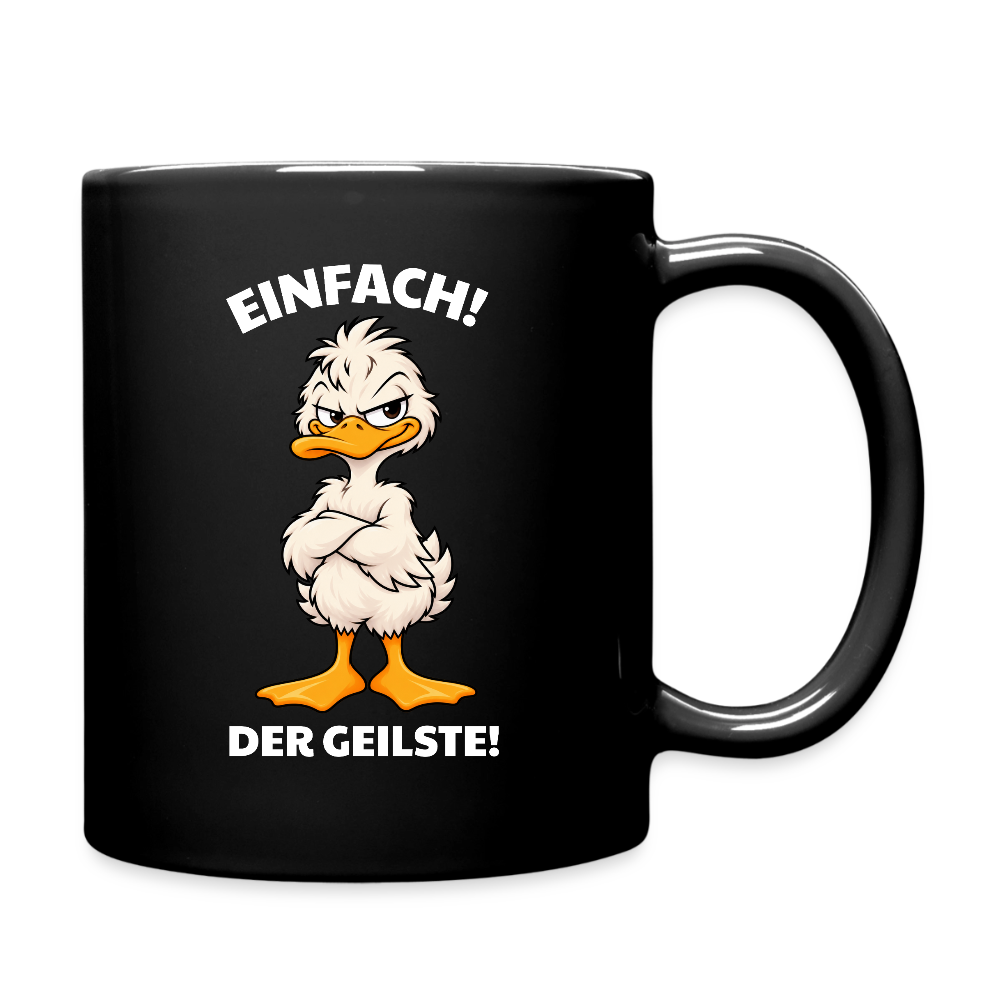 Der Geilste Tasse einfarbig - Schwarz