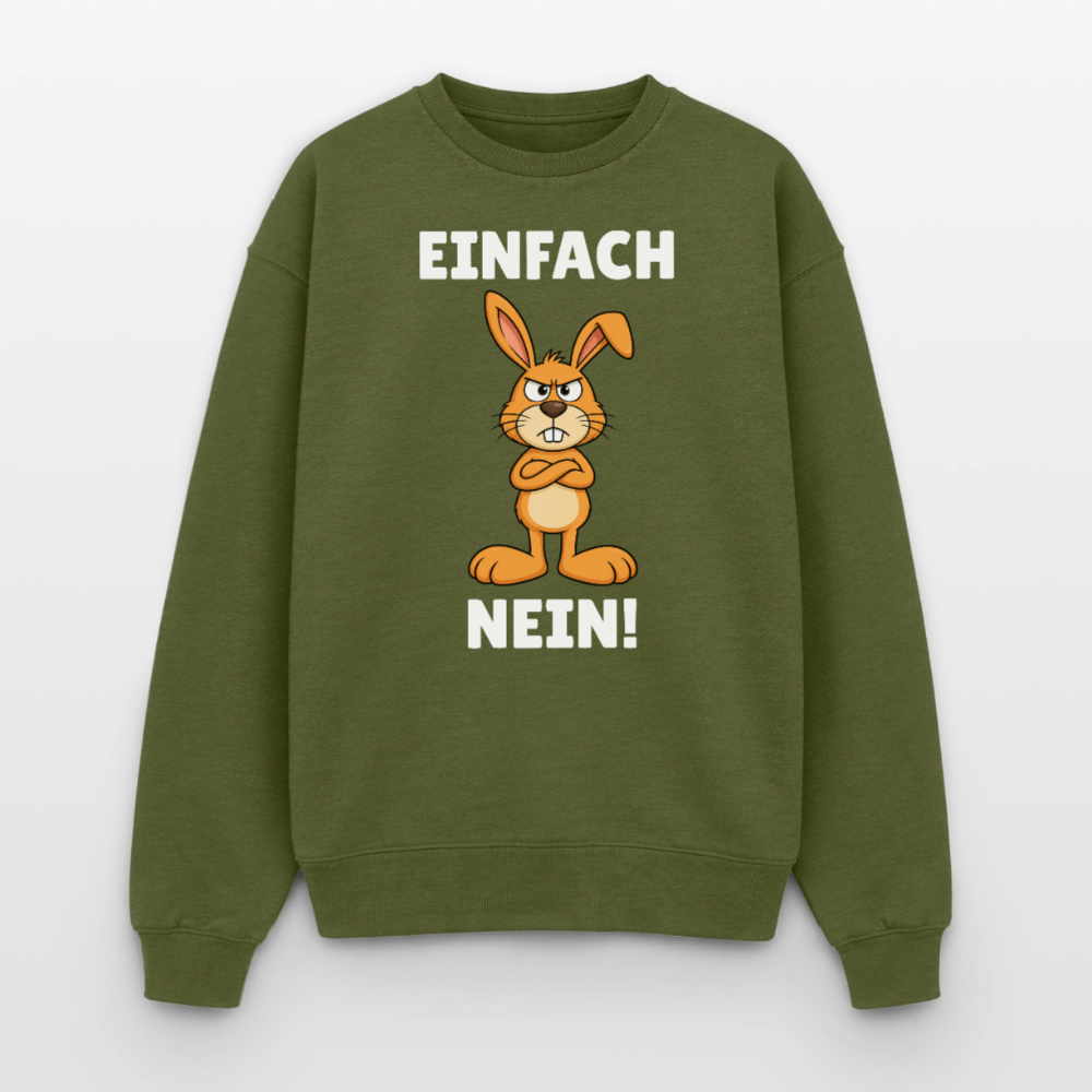 Einfach Nein Oversized Heavyweight Sweater - Khaki