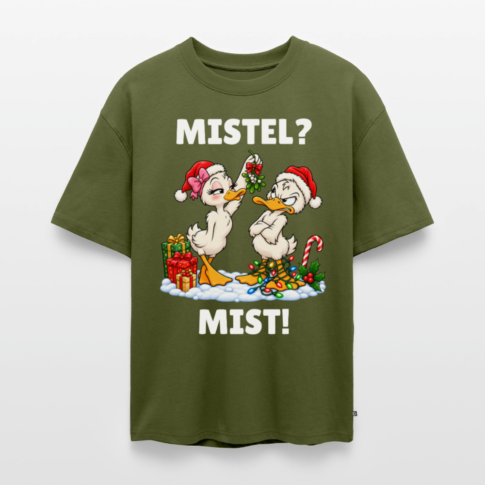 Mistel Mist Unisex Premium Oversized Organic T-Shirt - Khaki