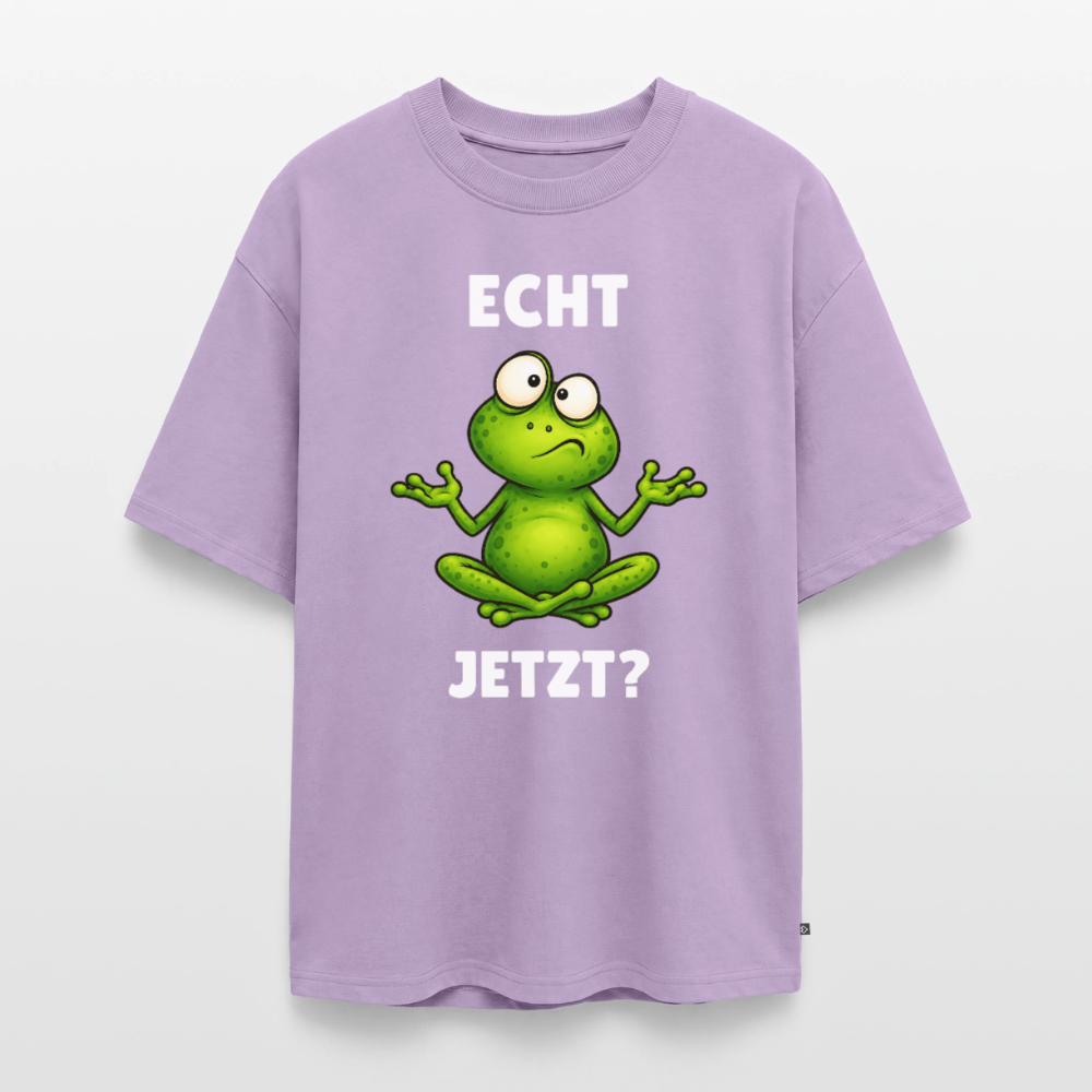 Echt Jetzt Unisex Premium Oversized Organic T-Shirt - Lavendel