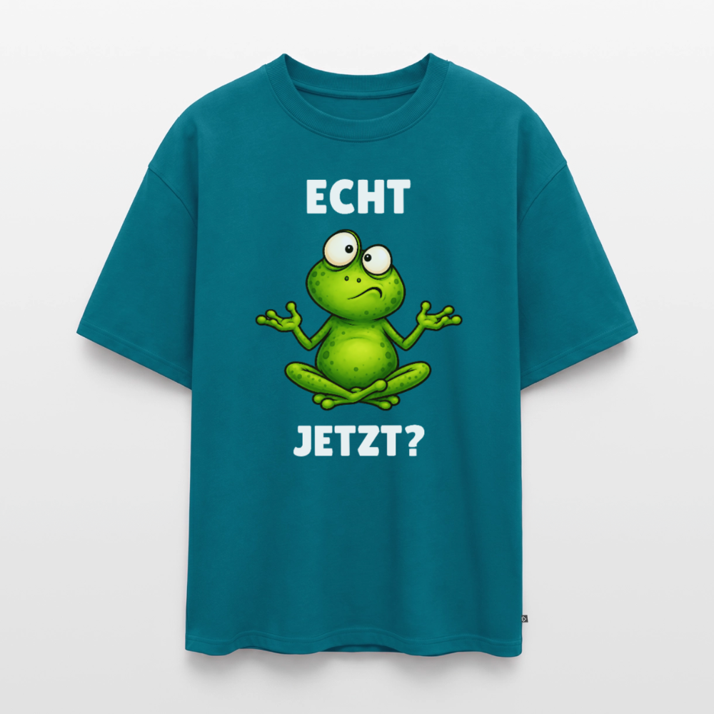 Echt Jetzt Unisex Premium Oversized Organic T-Shirt - Petrol