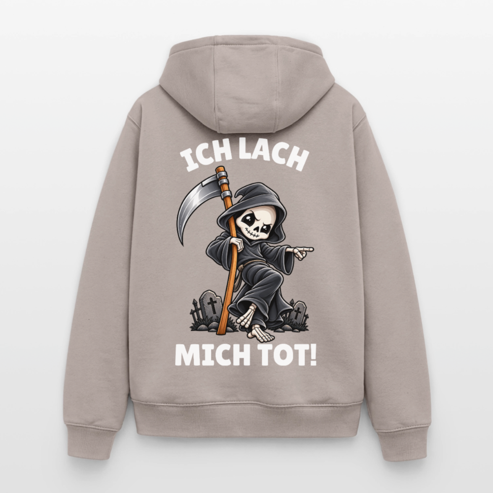 Ich lach Oversized Heavyweight Hoodie - Taupe