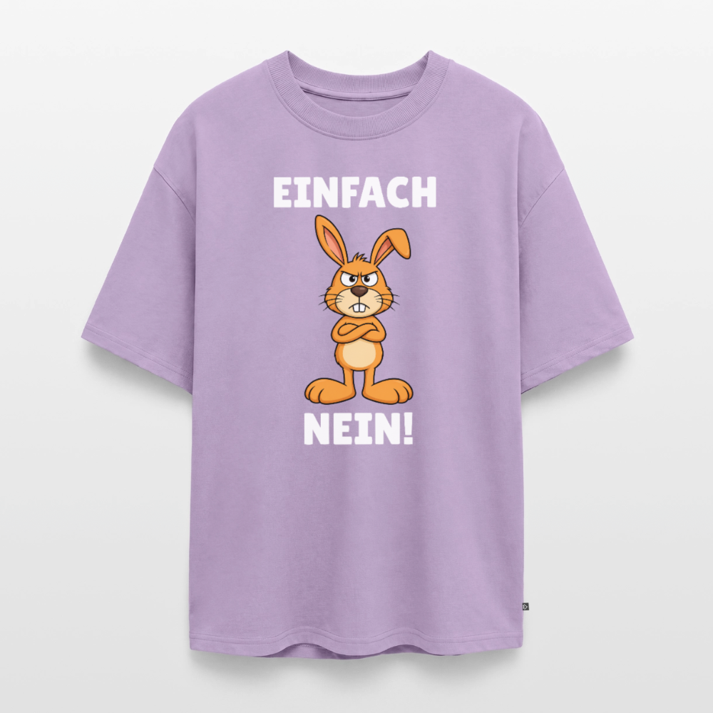 Einfach Nein Unisex Premium Oversized Organic T-Shirt - Lavendel