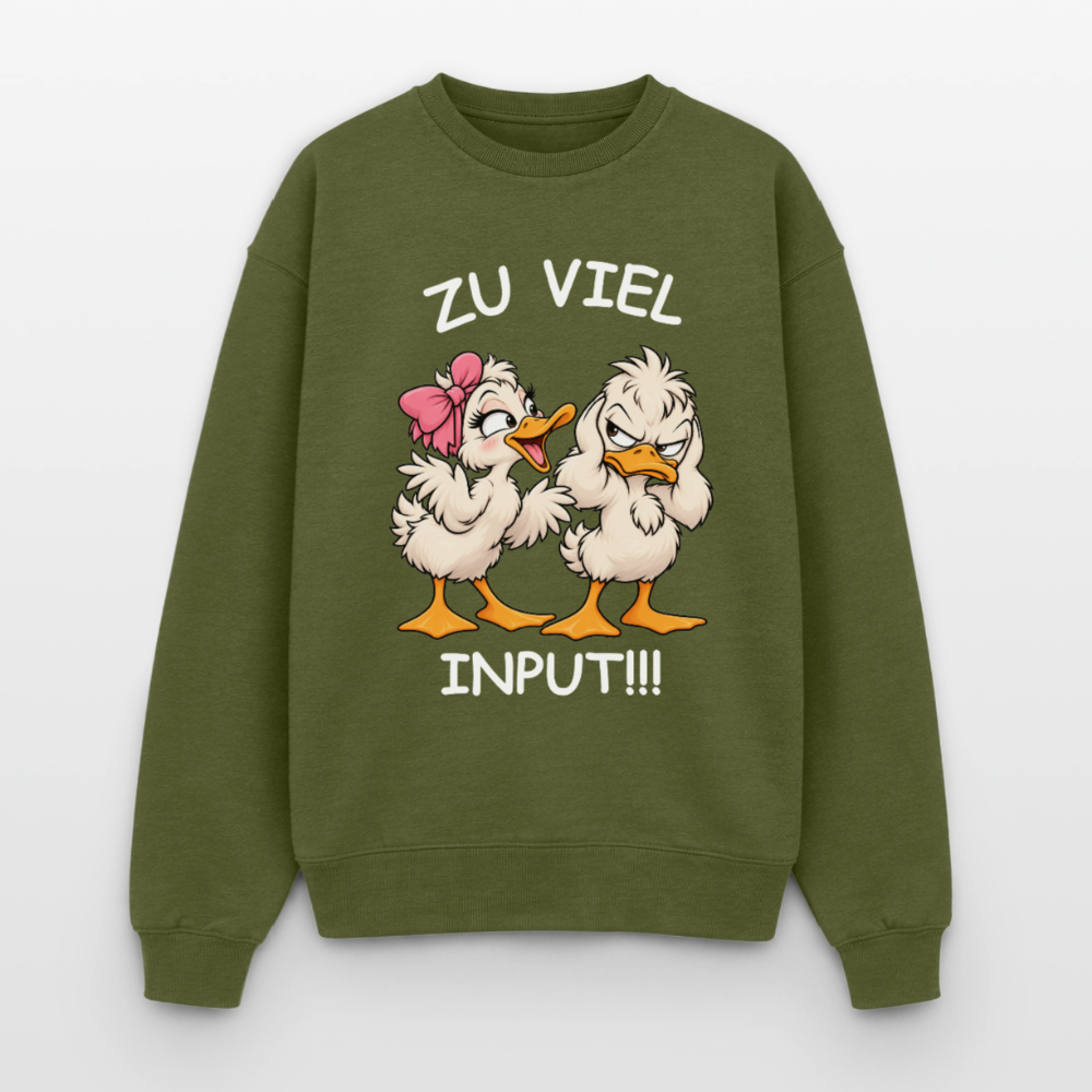 Zu viel Input Oversized Heavyweight Sweater - Khaki