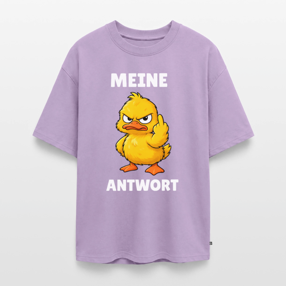 Meine Antwort Unisex Premium Oversized Organic T-Shirt - Lavendel