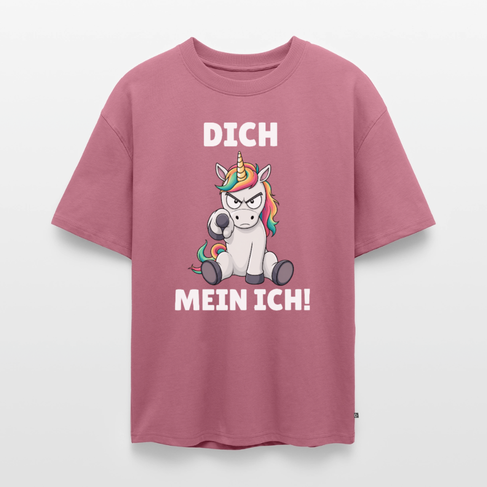 Dich mein ich Unisex Premium Oversized Organic T-Shirt - Mauve