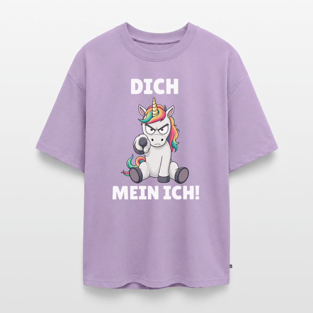 Dich mein ich Unisex Premium Oversized Organic T-Shirt - Lavendel