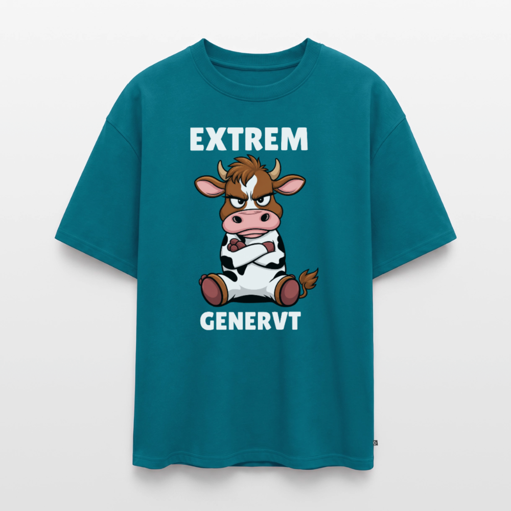 Extrem genervt Unisex Premium Oversized Organic T-Shirt - Petrol