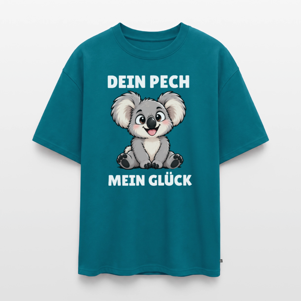 Dein Pech Unisex Premium Oversized Organic T-Shirt - Petrol