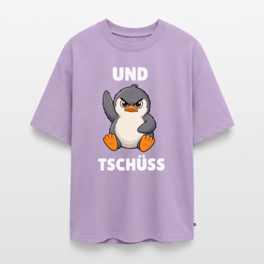 Und Tschüss Unisex Premium Oversized Organic T-Shirt - Lavendel