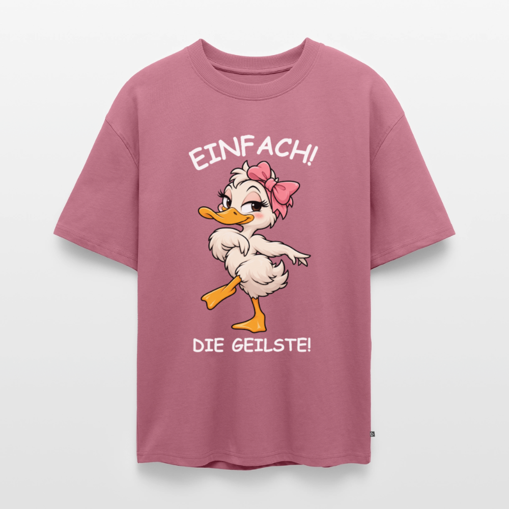 Die geilste  Unisex Premium Oversized Organic T-Shirt - Mauve