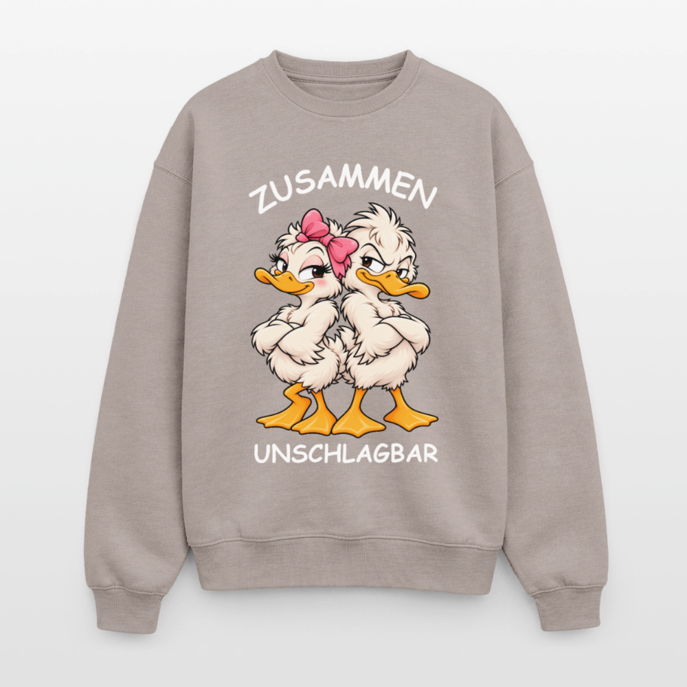 Unschlagbar Oversized Heavyweight Sweater - Taupe