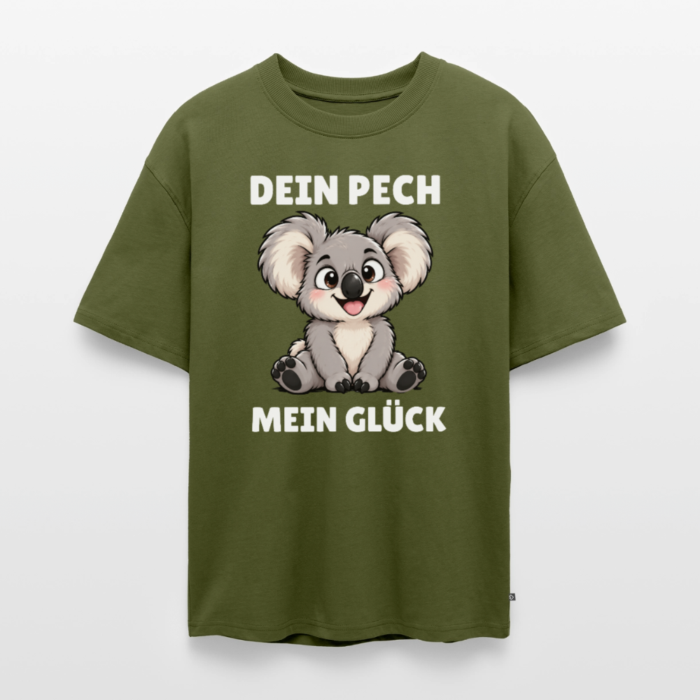 Dein Pech Unisex Premium Oversized Organic T-Shirt - Khaki