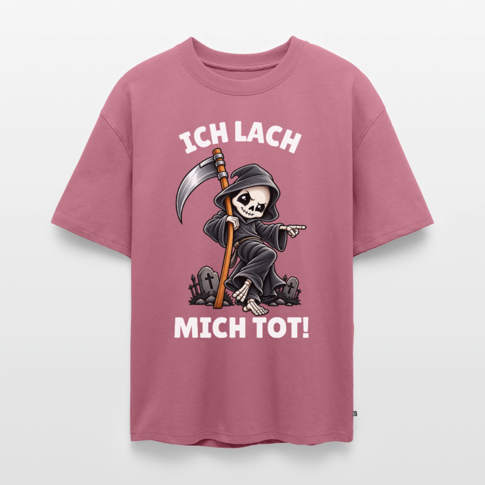 Ich lach Unisex Premium Oversized Organic T-Shirt - Mauve