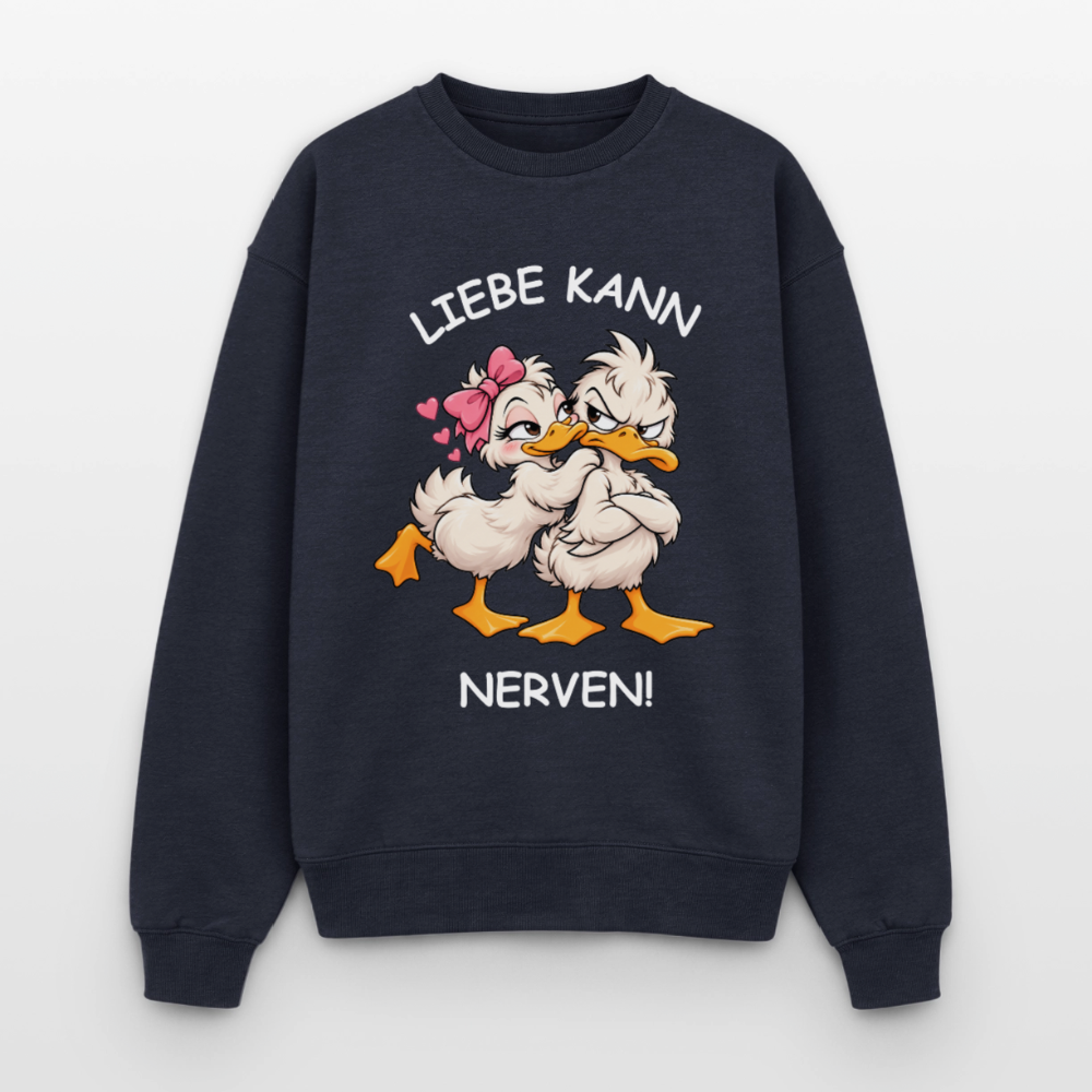 Liebe kann Oversized Heavyweight Sweater - Navy