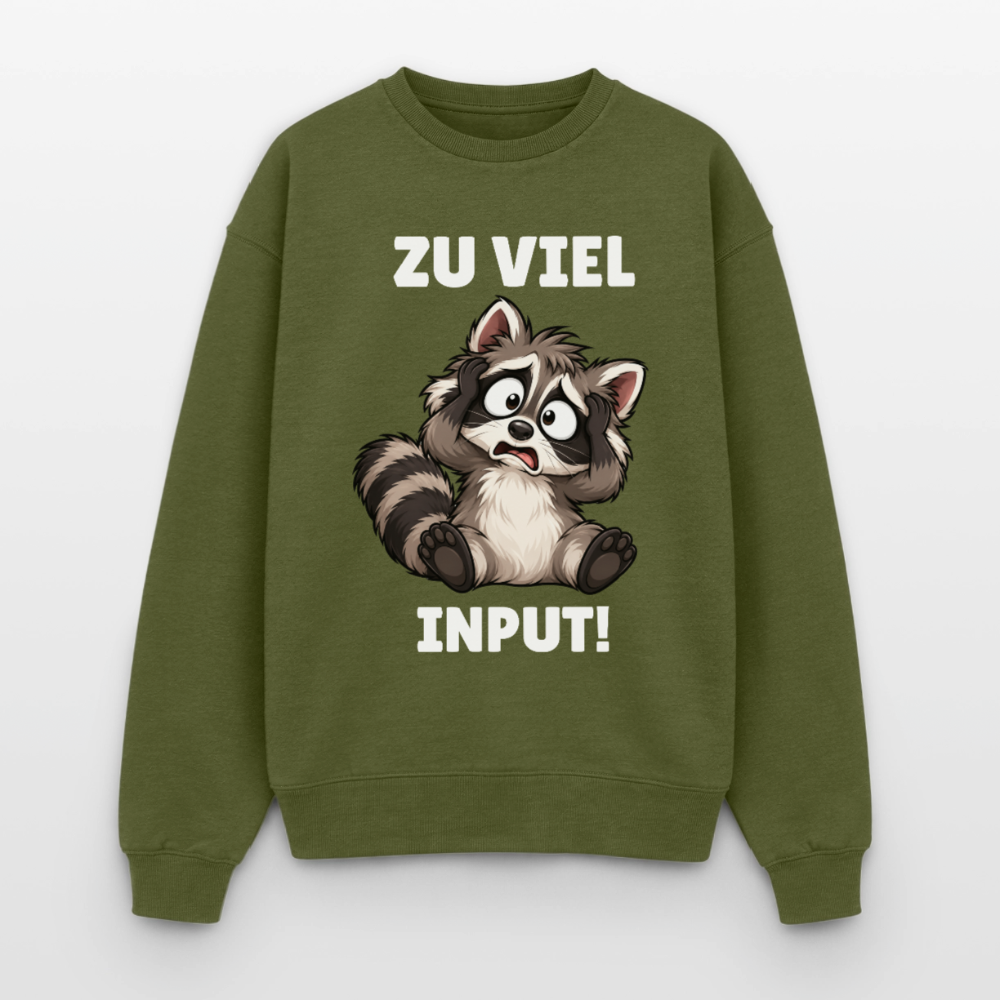 Oversized Heavyweight Unisex Sweatshirt - Khaki