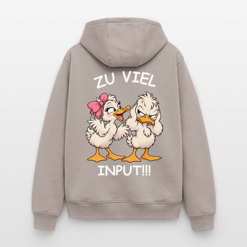 Zu viel Input Oversized Heavyweight Hoodie - Taupe
