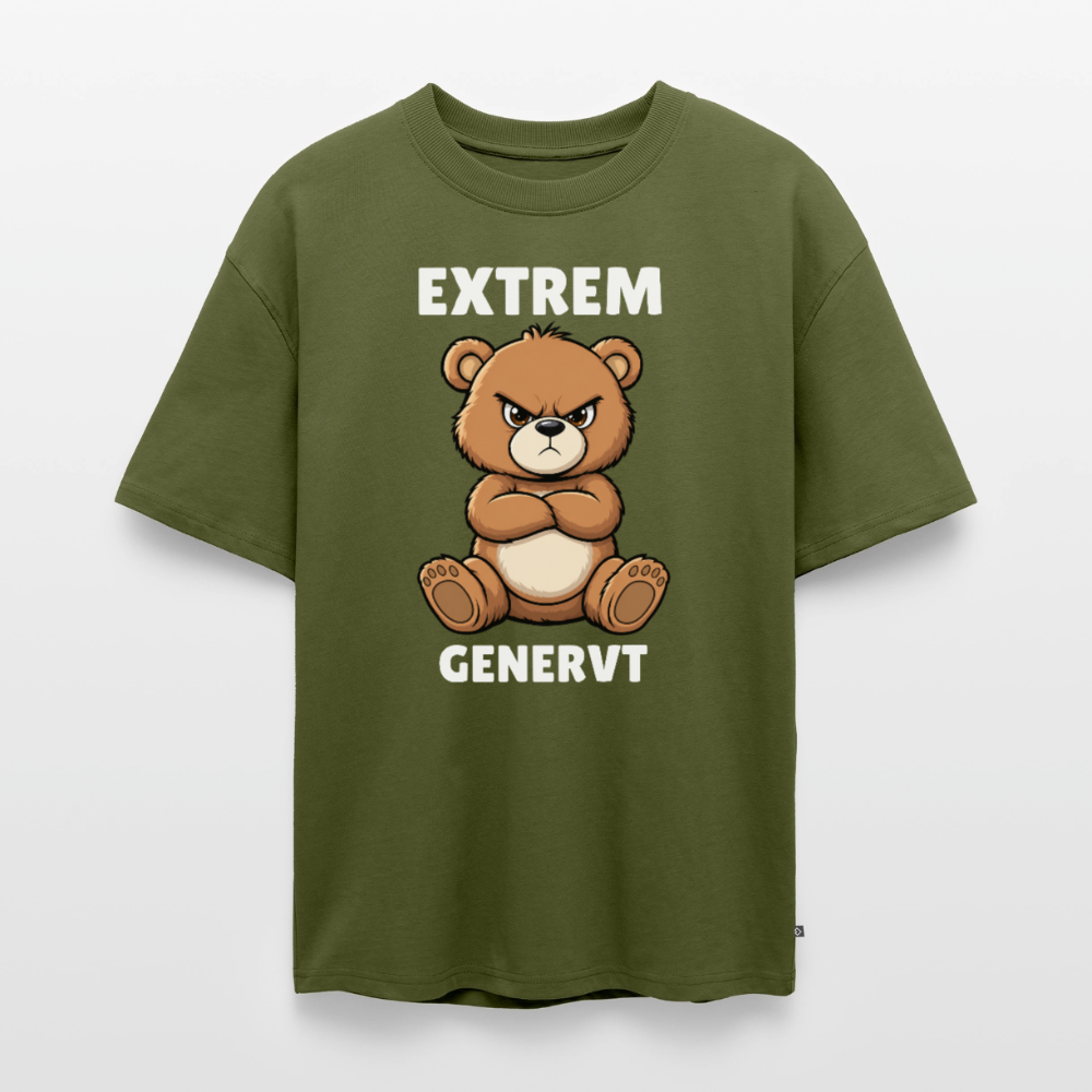 Extrem genervt Unisex Premium Oversized Organic T-Shirt - Khaki