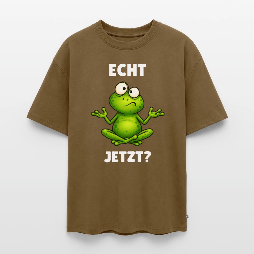 Echt Jetzt Unisex Premium Oversized Organic T-Shirt - Nussbraun