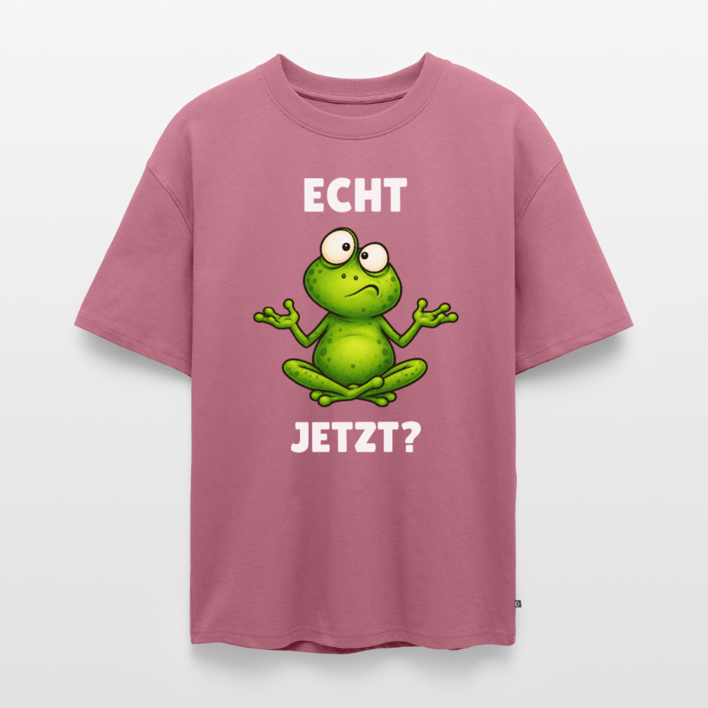 Echt Jetzt Unisex Premium Oversized Organic T-Shirt - Mauve