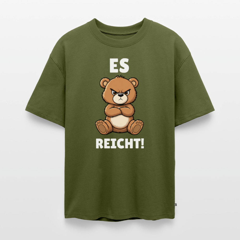 Es reicht Unisex Premium Oversized Organic T-Shirt - Khaki