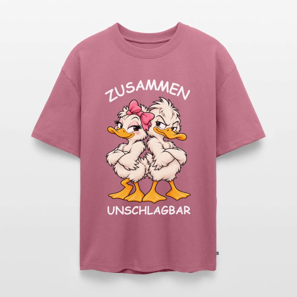 Unschlagbar  Unisex Premium Oversized Organic T-Shirt - Mauve