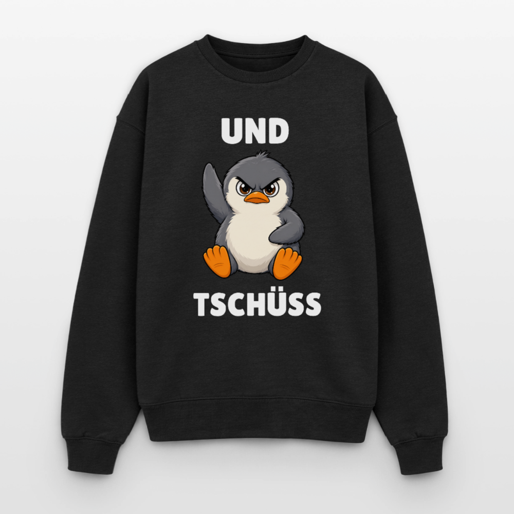 Und Tschüss Oversized Heavyweight Sweater - Schwarz