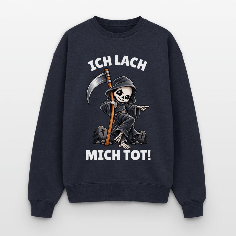 Ich lach Oversized Heavyweight Sweater - Navy