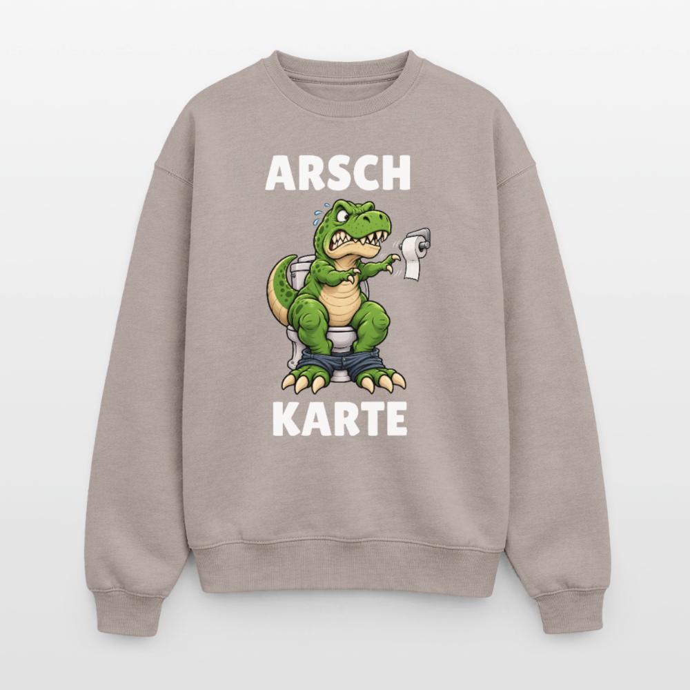 Arsch Karte Oversized Heavyweight Sweater - Taupe