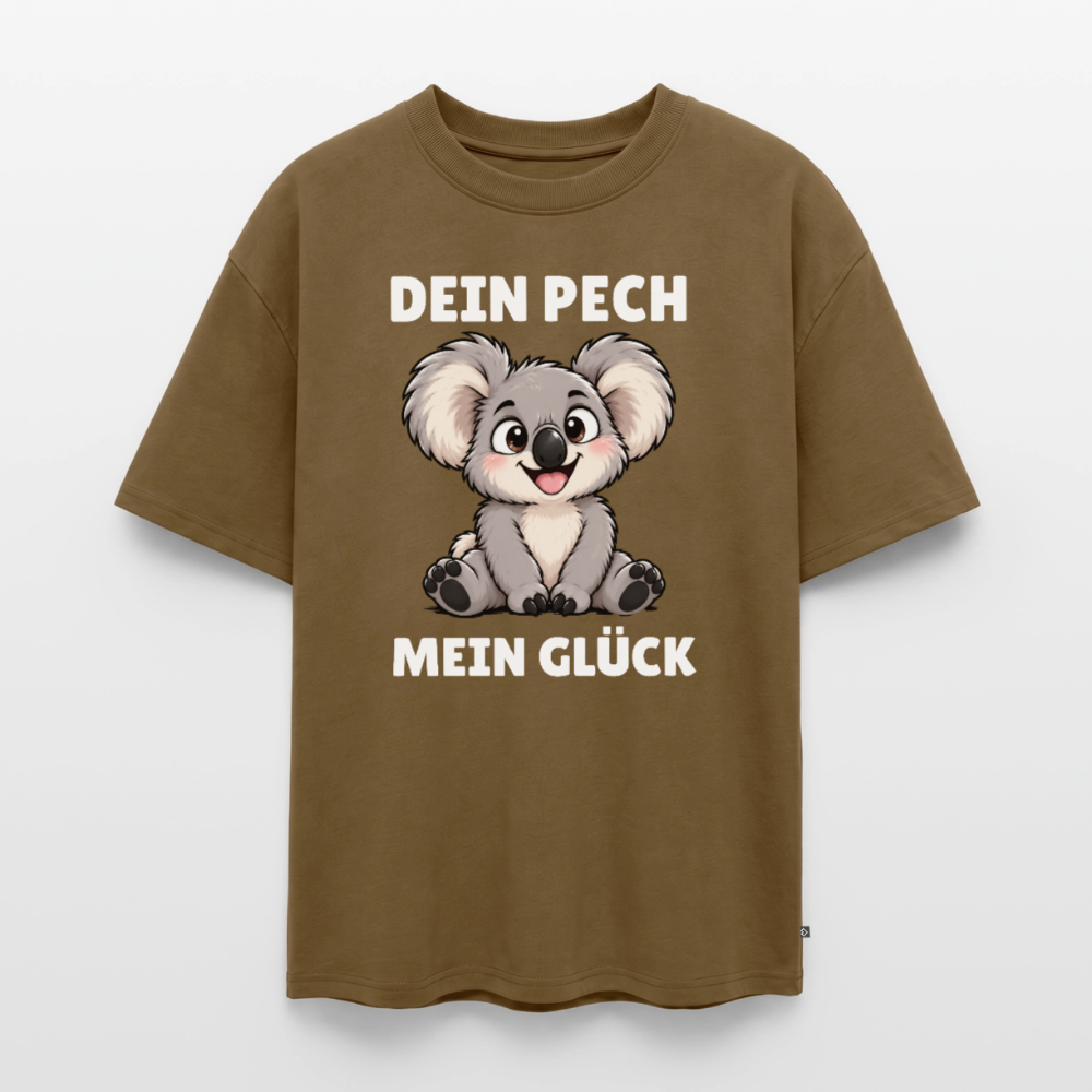 Dein Pech Unisex Premium Oversized Organic T-Shirt - Nussbraun