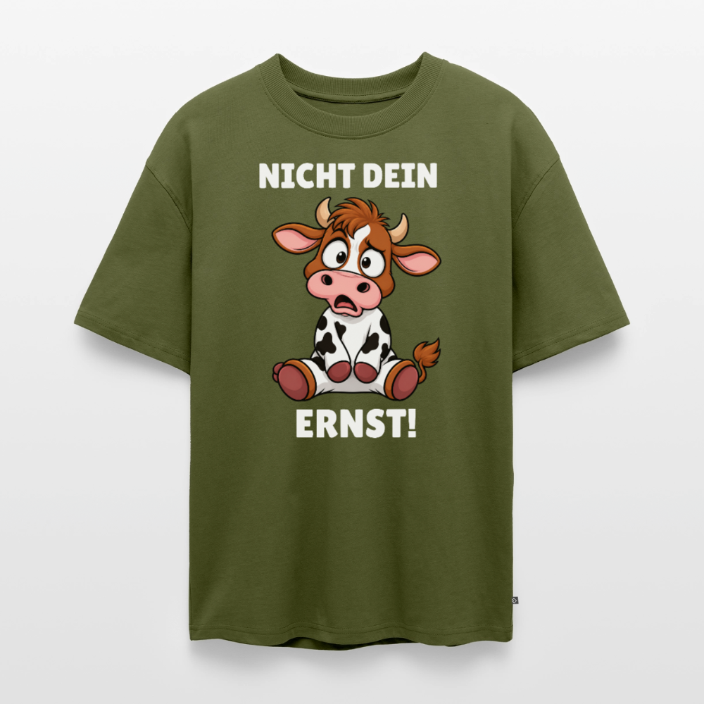 Nicht dein Ernst Oversized Organic T-Shirt - Khaki