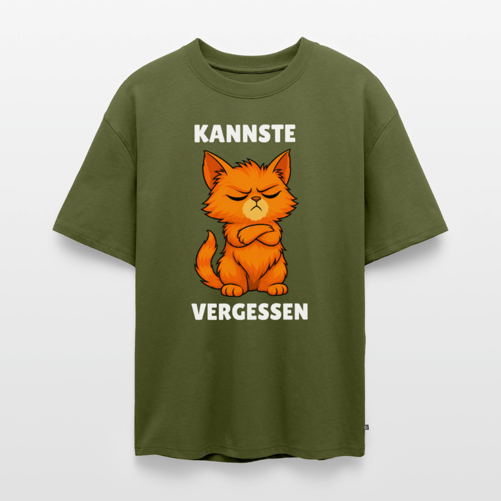 Kannste vergessen Unisex Premium Oversized Organic T-Shirt - Khaki