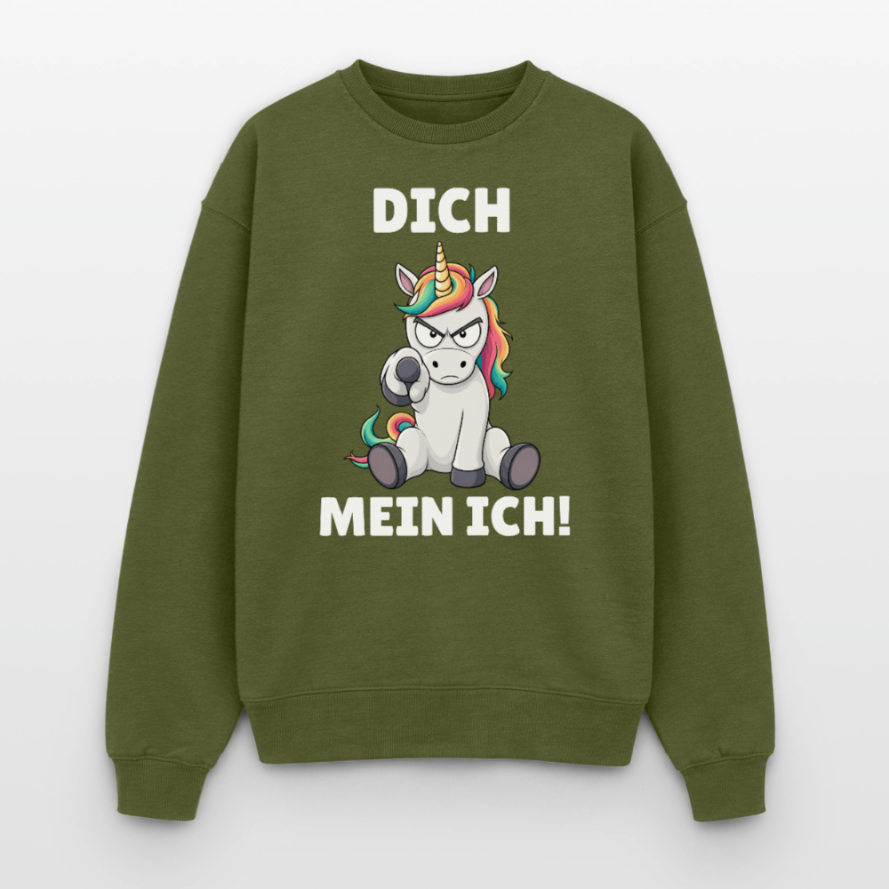 Dich mein ich Oversized Heavyweight Sweater - Khaki