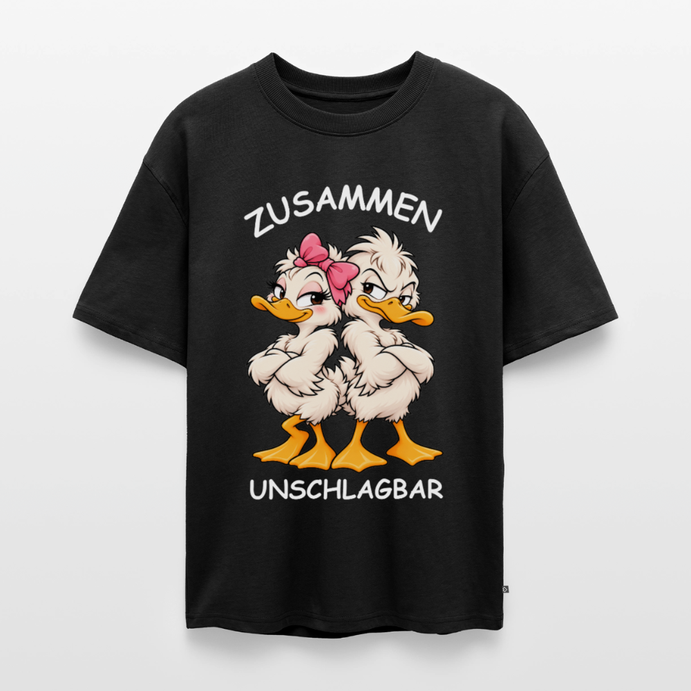 Unschlagbar  Unisex Premium Oversized Organic T-Shirt - Schwarz