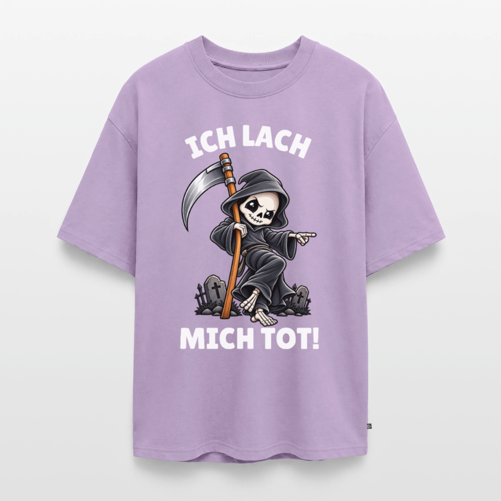 Ich lach Unisex Premium Oversized Organic T-Shirt - Lavendel