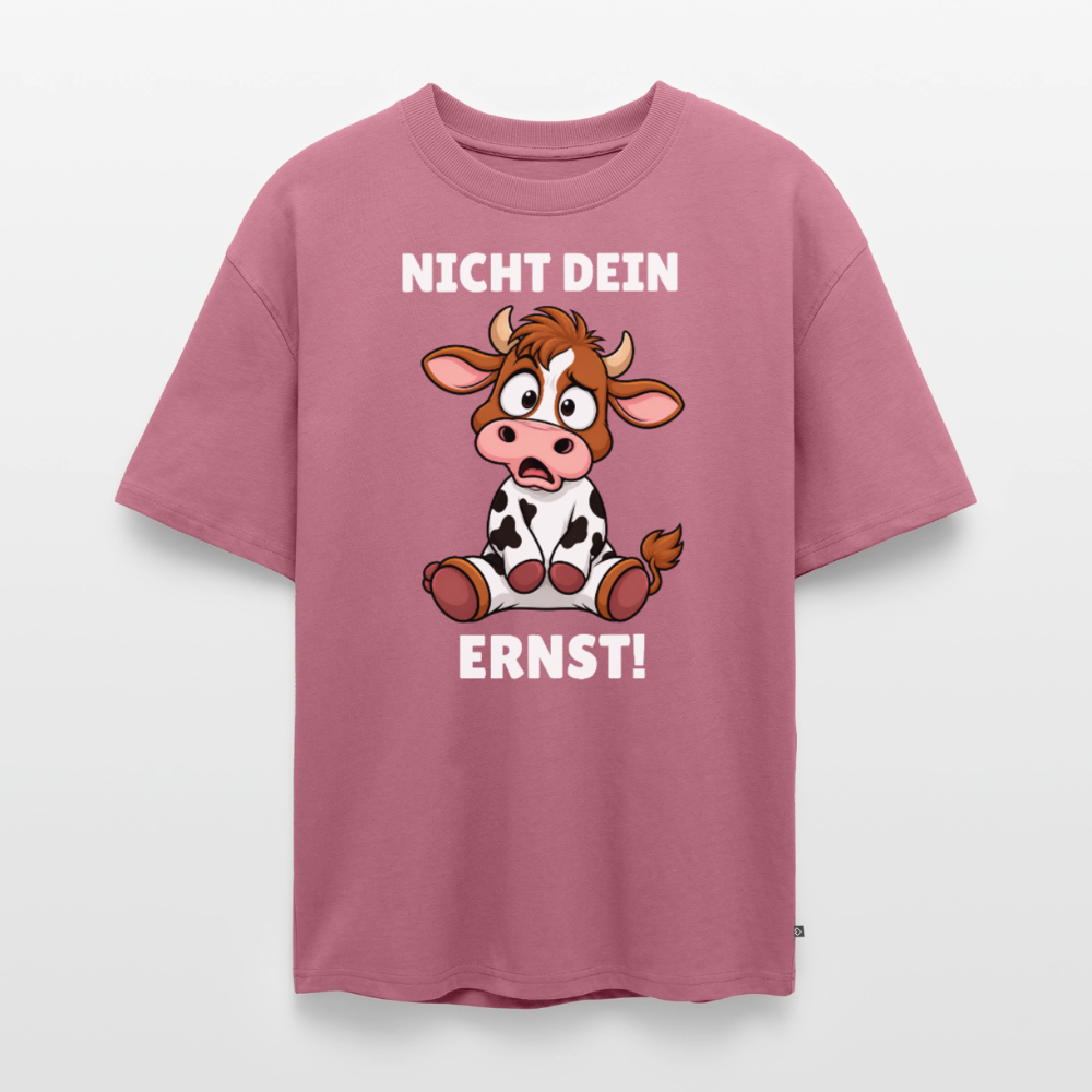 Nicht dein Ernst Oversized Organic T-Shirt - Mauve