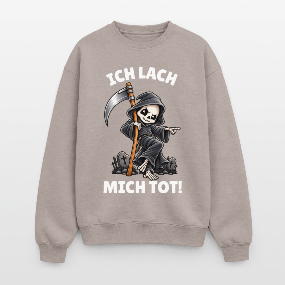 Ich lach Oversized Heavyweight Sweater - Taupe