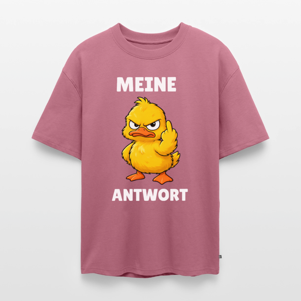 Meine Antwort Unisex Premium Oversized Organic T-Shirt - Mauve